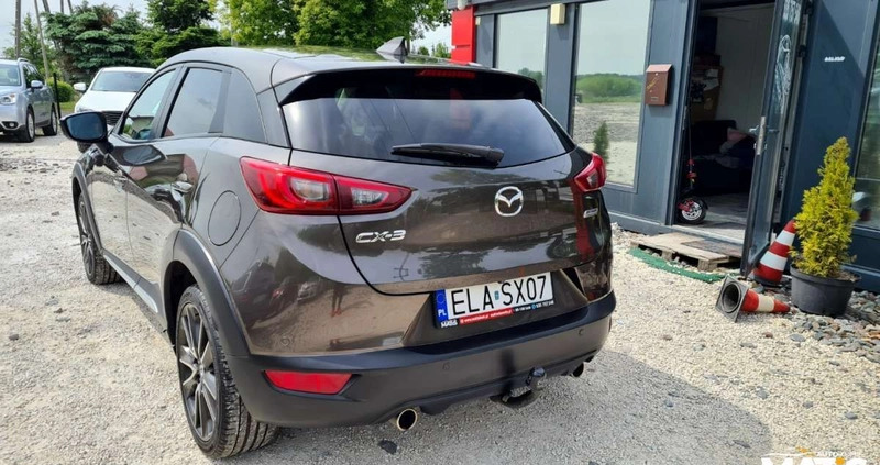 Mazda CX-3 cena 59900 przebieg: 209000, rok produkcji 2016 z Łowicz małe 781